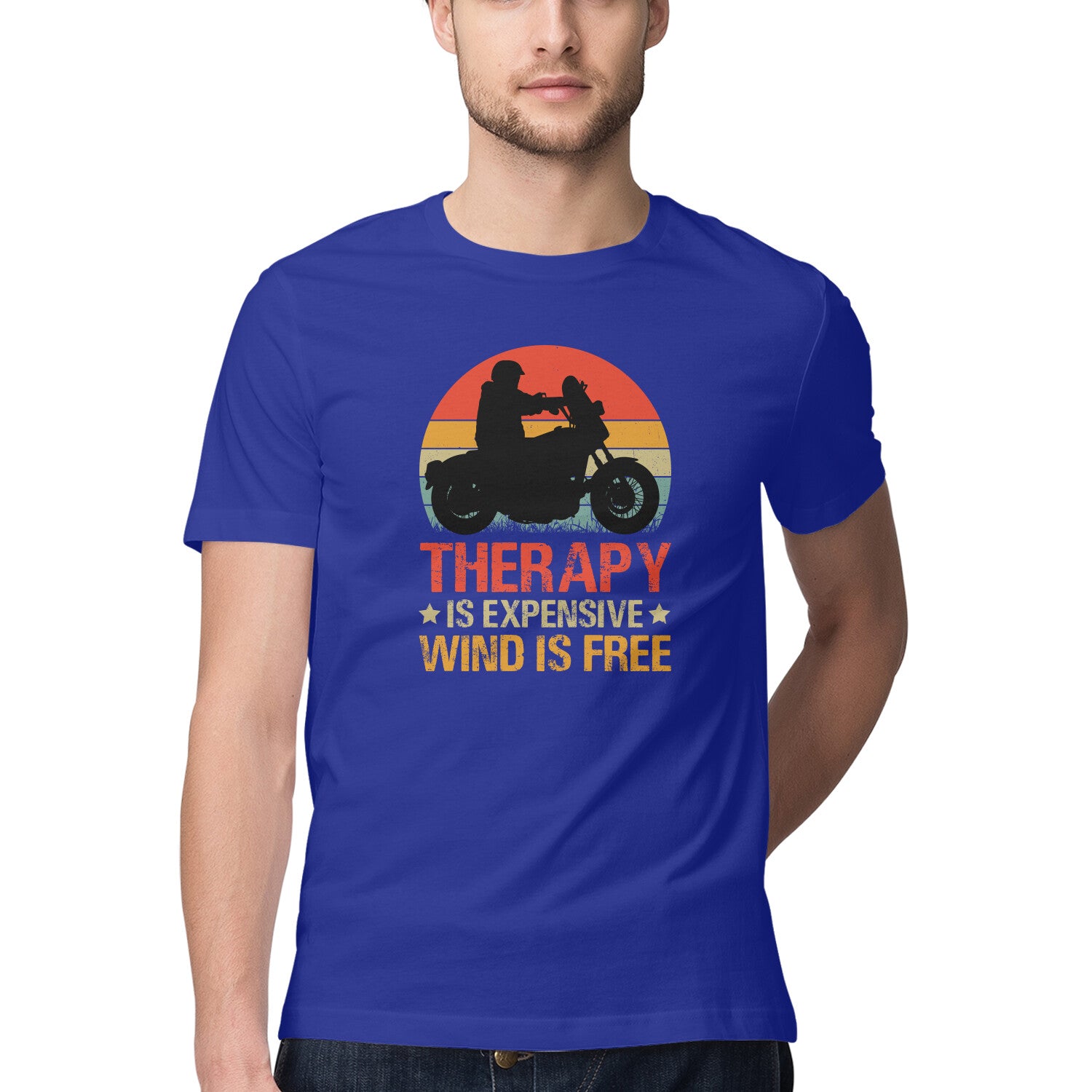 Men's Wind is Free Design Printed T-Shirt