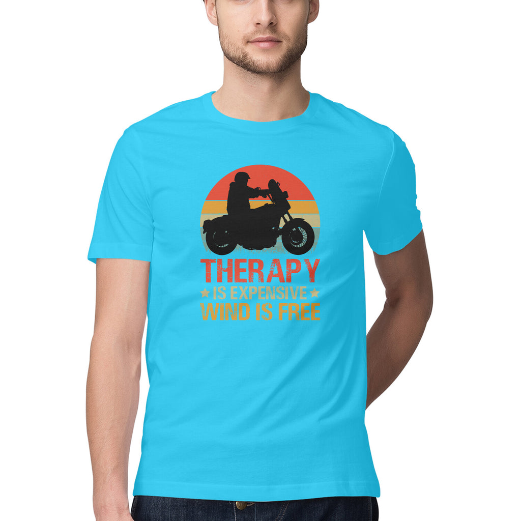 Men's Wind is Free Design Printed T-Shirt