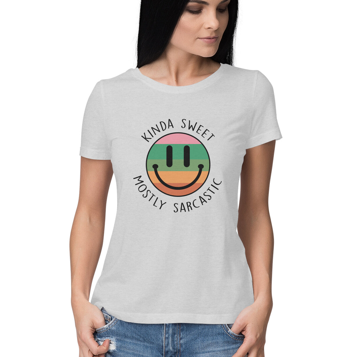 Women's Kinda Sweet Mostly Sarcastic Sarcastic Quotes T-Shirt Secondary image