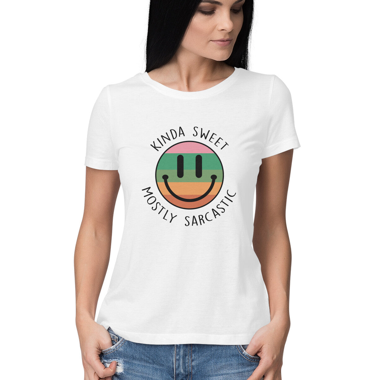 Women's Kinda Sweet Mostly Sarcastic Sarcastic Quotes T-Shirt