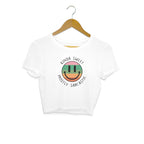 Women's Kinda Sweet Mostly Sarcastic Sarcastic Quotes Crop Tops