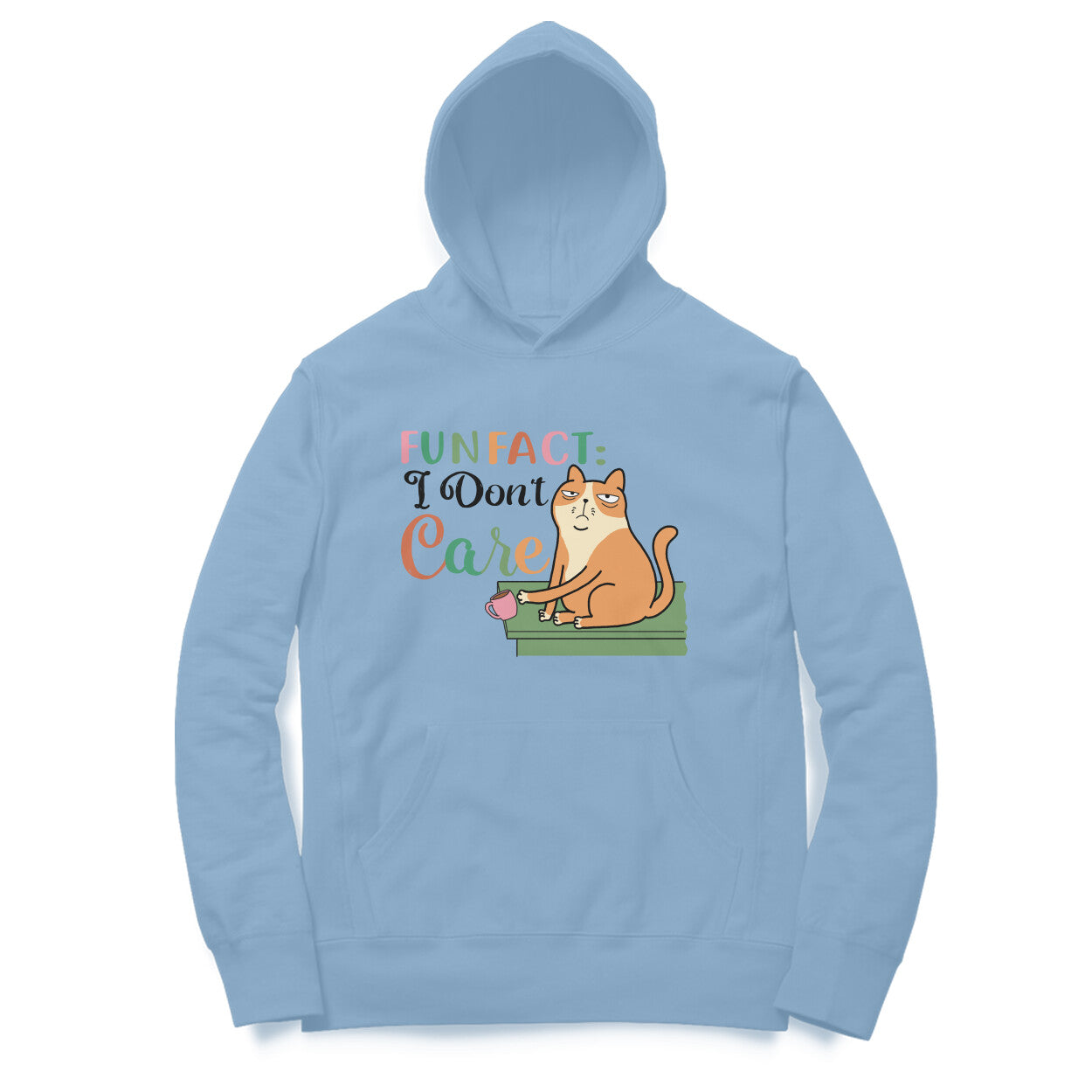 Men's Fun Fact:I Don't Care Sarcastic Quotes Hoodies