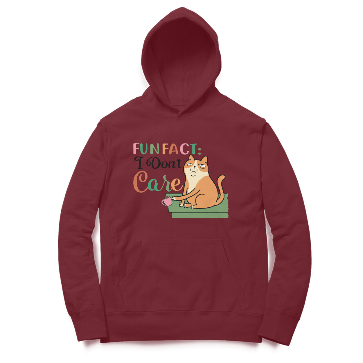 Men's Fun Fact:I Don't Care Sarcastic Quotes Hoodies
