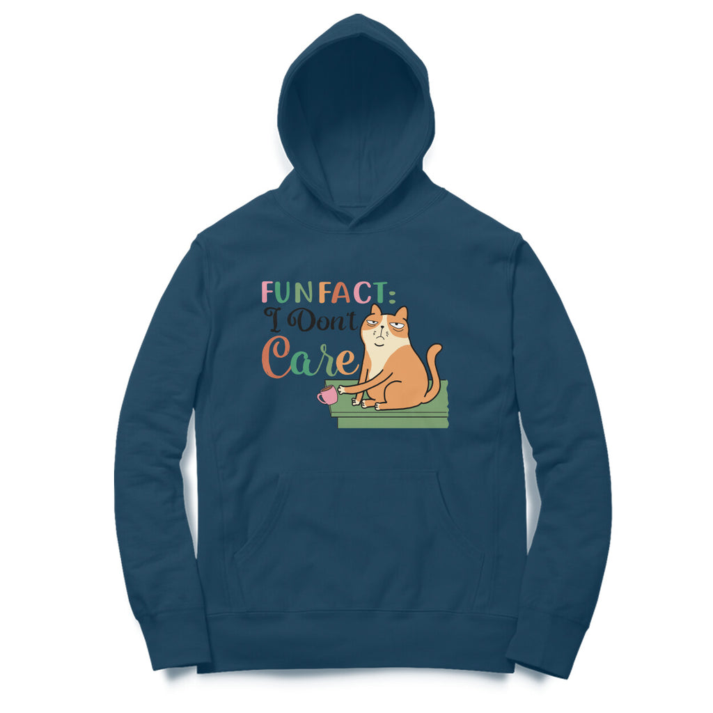 Men's Fun Fact:I Don't Care Sarcastic Quotes Hoodies