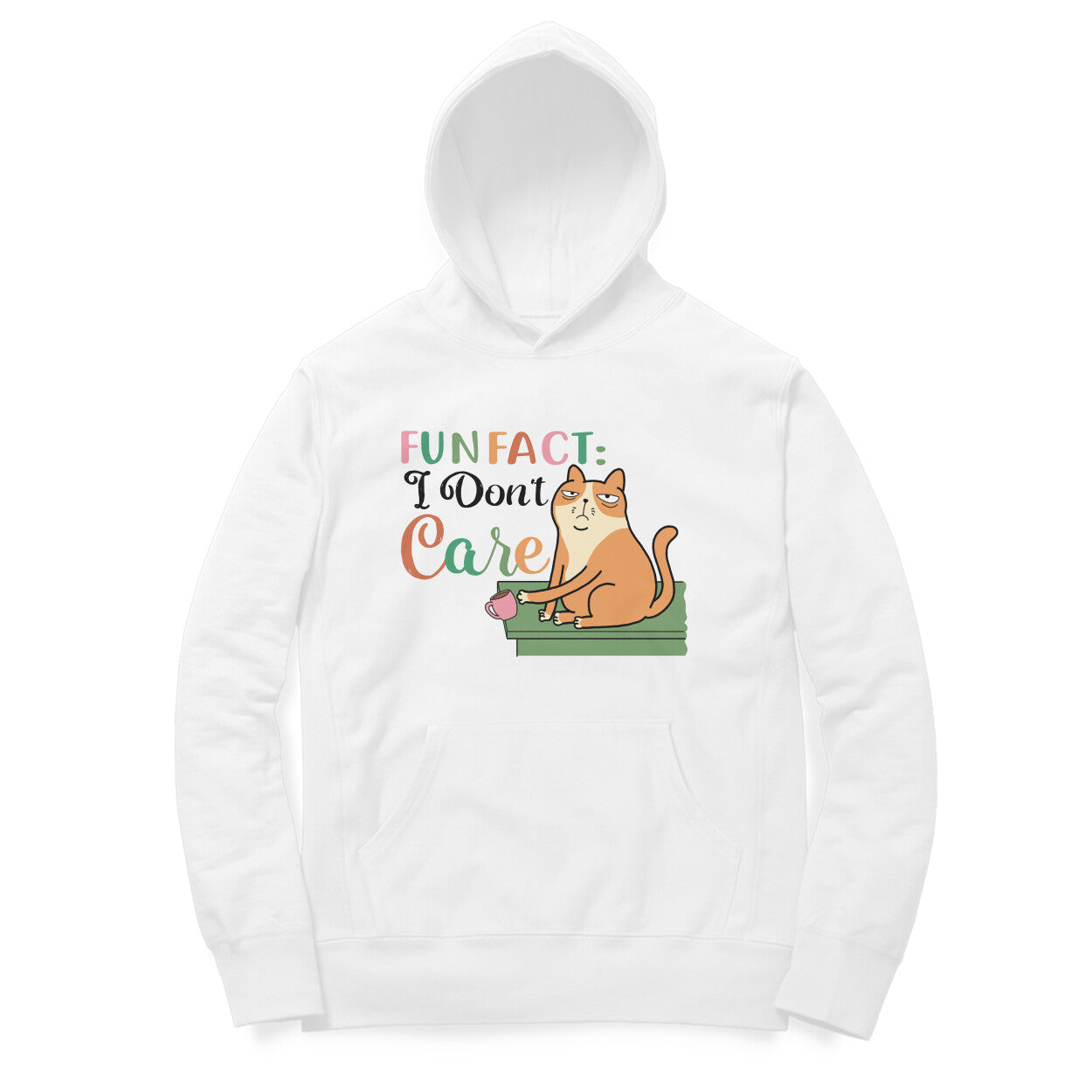 Men's Fun Fact:I Don't Care Sarcastic Quotes Hoodies