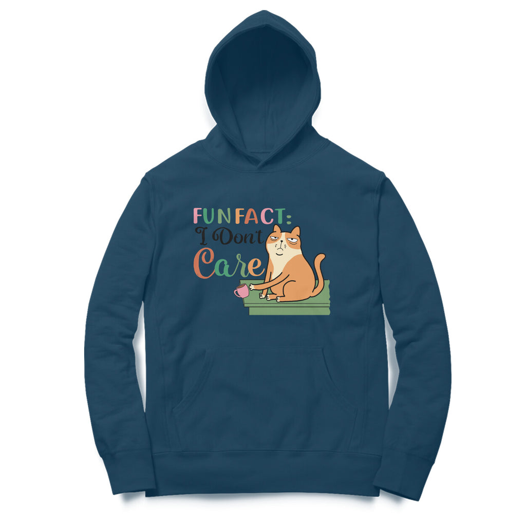 Women's Fun Fact : I Don't Care Sarcastic Quotes Hoodies