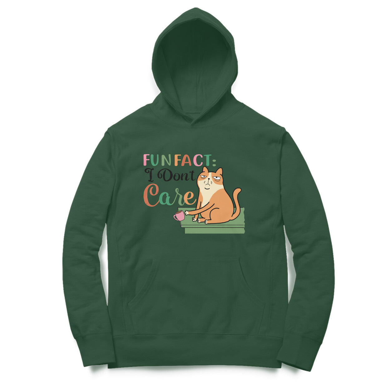 Women's Fun Fact : I Don't Care Sarcastic Quotes Hoodies