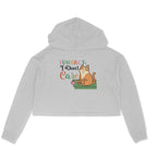 Women's Fun Fact : I Don't Care Sarcastic Quotes Crop Hoodies