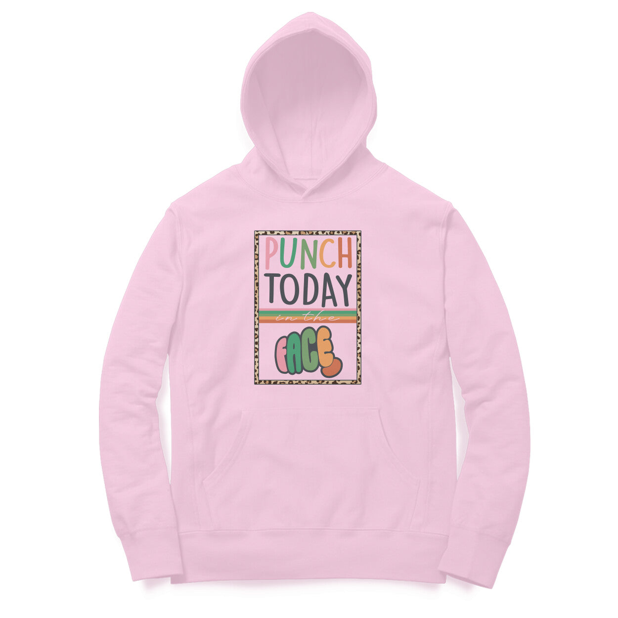 Men's Punch Today In The Face Sarcastic Quotes Hoodies Secondary image