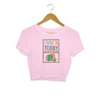 Women's Punch Today In The Face Sarcastic Quotes Crop Tops