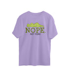 Men's Nope Not Today Sarcastic Quotes Oversized T-Shirt