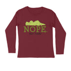 Men's Nope Not Today Sarcastic Quotes Full Sleeve T-Shirt