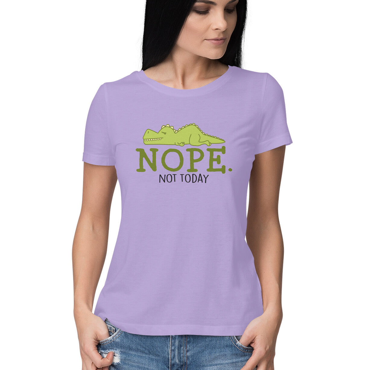 Women's Nope Not Today Sarcastic Quotes T-Shirt