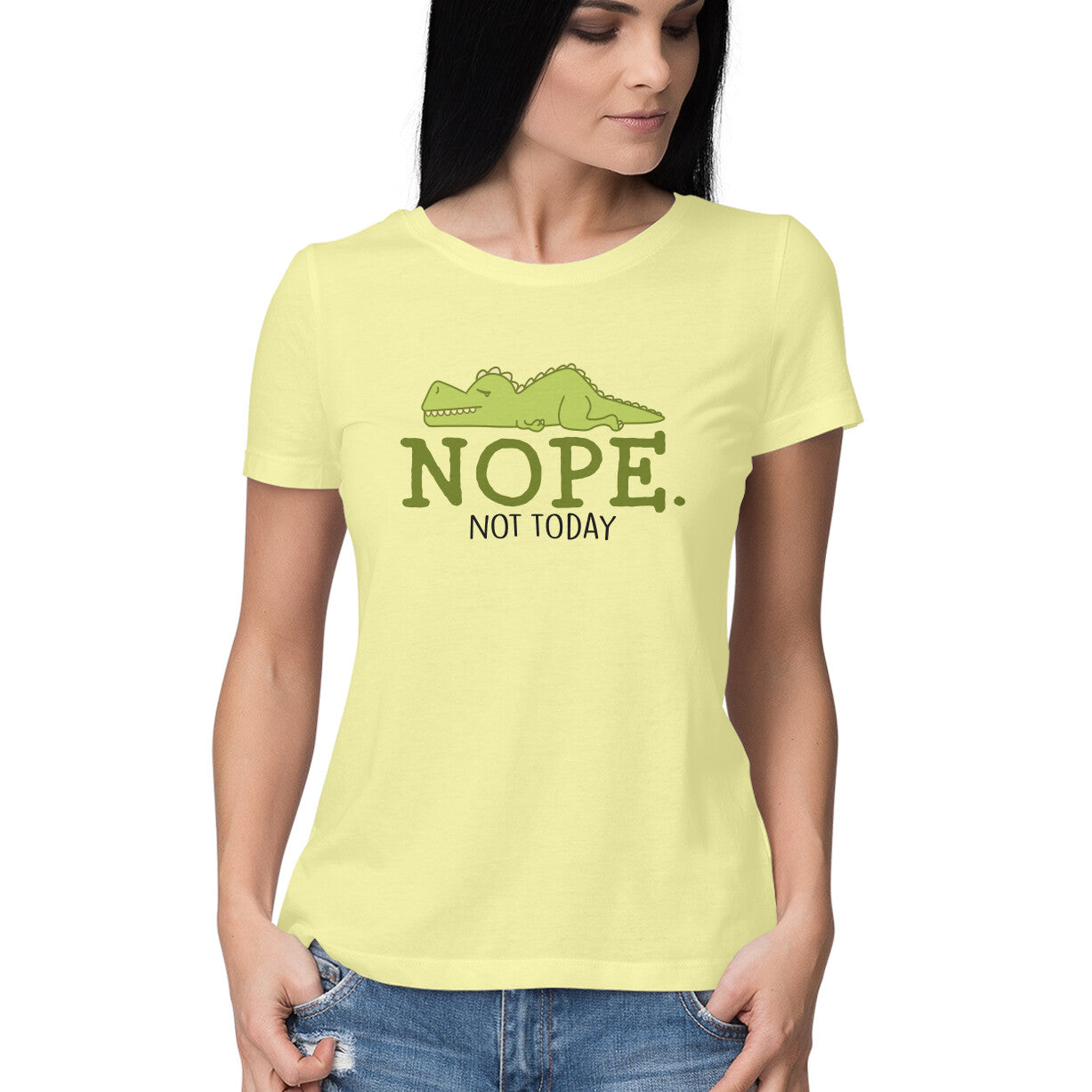 Women's Nope Not Today Sarcastic Quotes T-Shirt