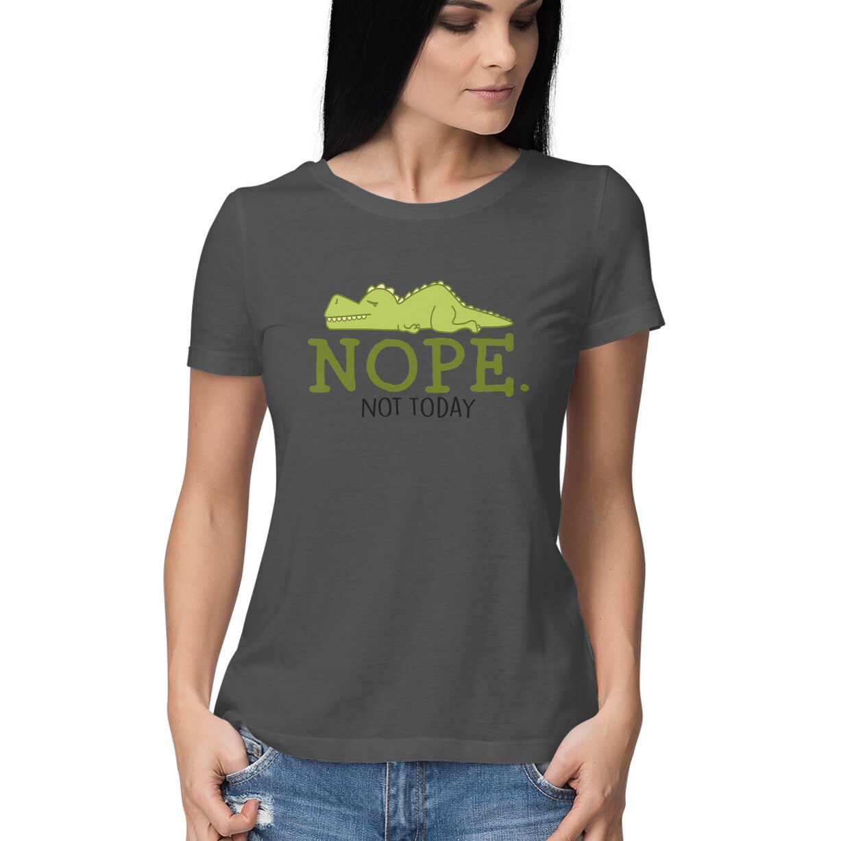 Women's Nope Not Today Sarcastic Quotes T-Shirt