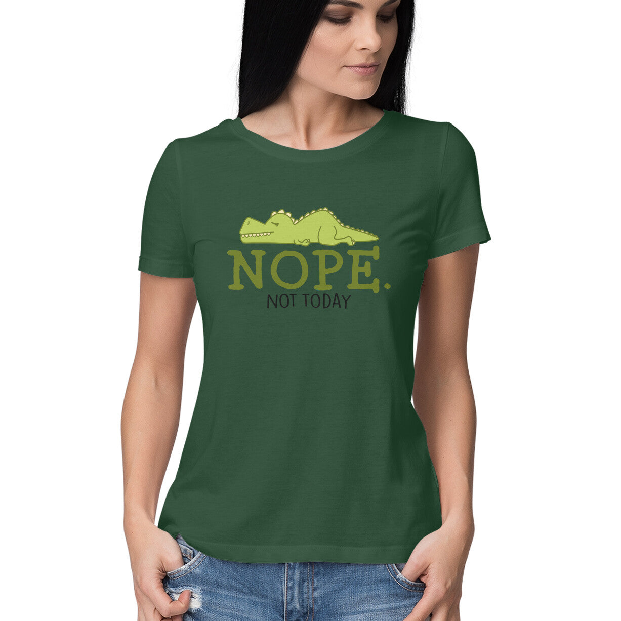 Women's Nope Not Today Sarcastic Quotes T-Shirt