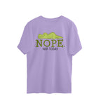 Women's Nope Not Today Sarcastic Quotes Oversized T-Shirt