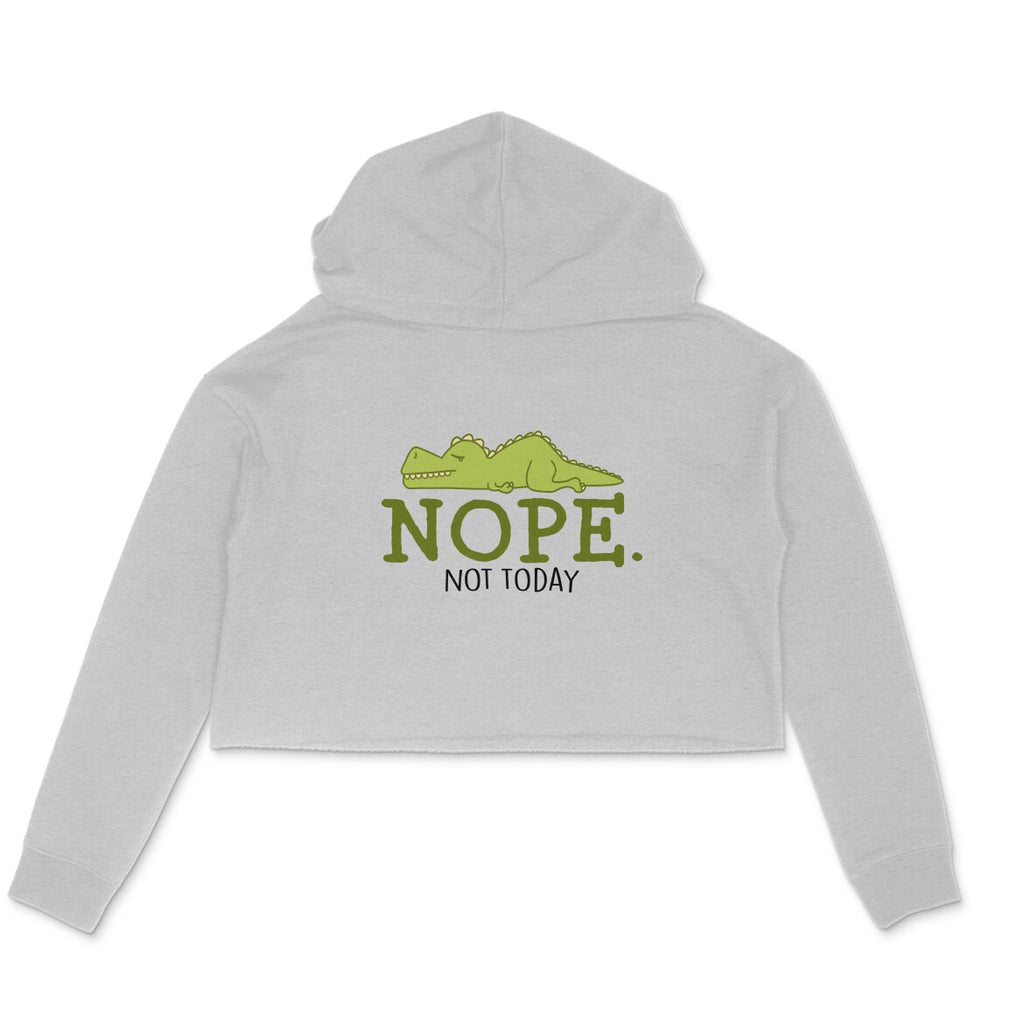 Women's Nope Not Today Sarcastic Quotes Crop Hoodies