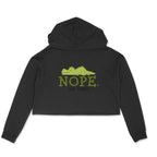 Women's Nope Not Today Sarcastic Quotes Crop Hoodies