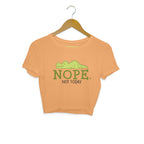 Women's Nope Not Today Sarcastic Quotes Crop Tops