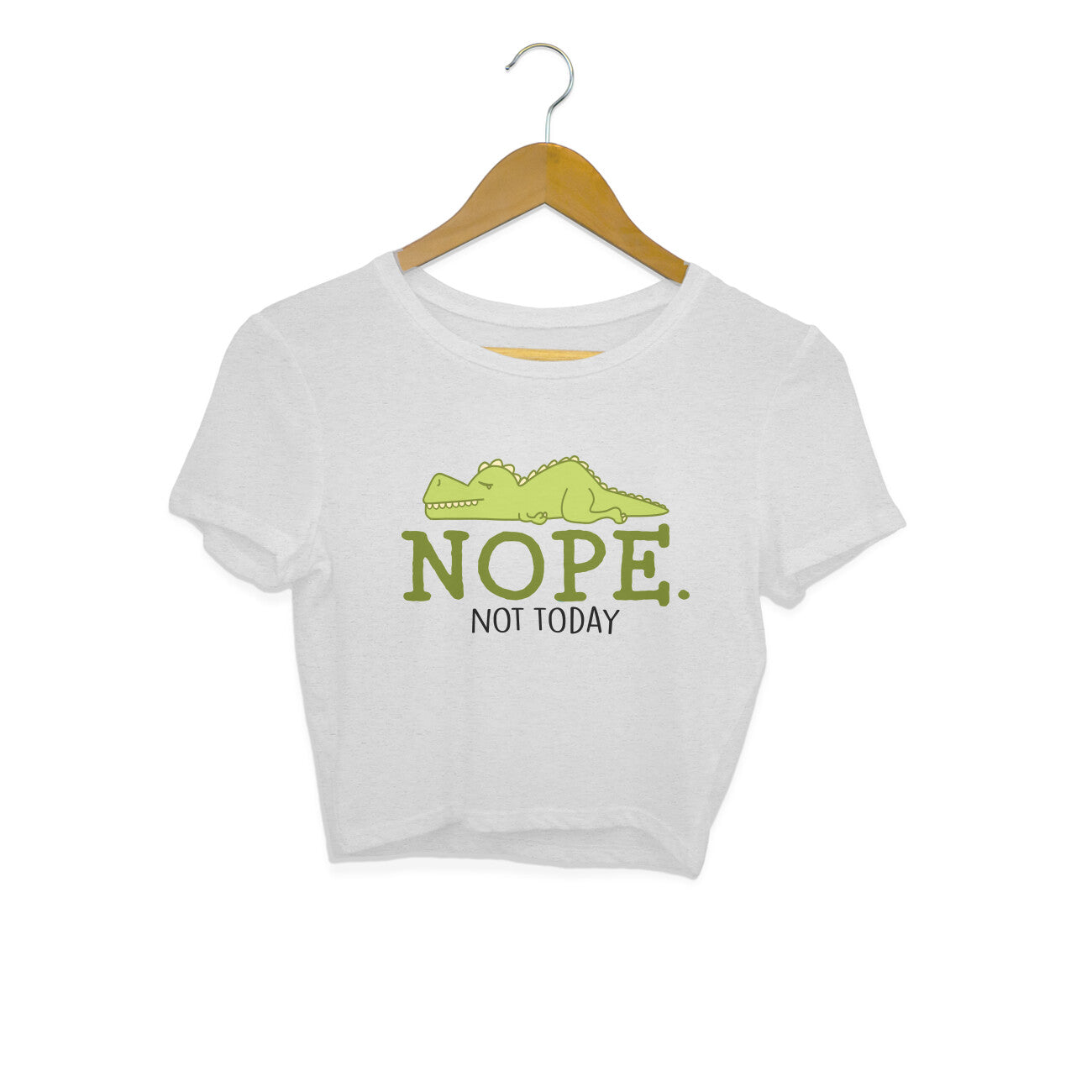 Women's Nope Not Today Sarcastic Quotes Crop Tops