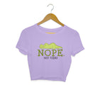 Women's Nope Not Today Sarcastic Quotes Crop Tops
