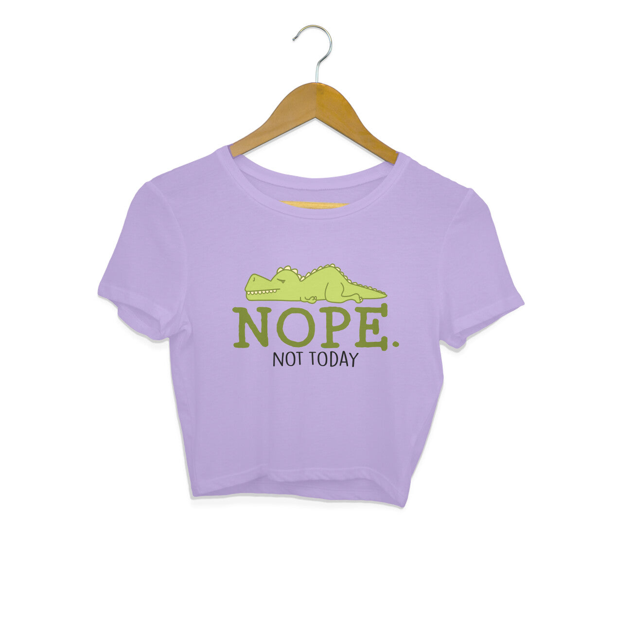 Women's Nope Not Today Sarcastic Quotes Crop Tops