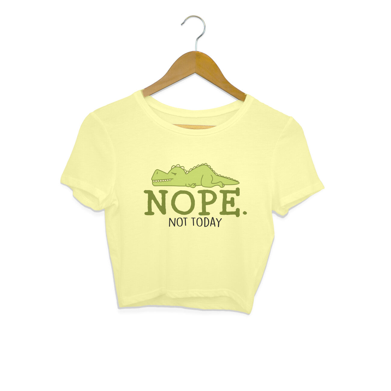 Women's Nope Not Today Sarcastic Quotes Crop Tops