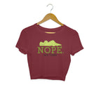 Women's Nope Not Today Sarcastic Quotes Crop Tops