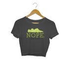 Women's Nope Not Today Sarcastic Quotes Crop Tops