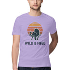 Men's Wild &amp; Free Design Printed T-Shirt
