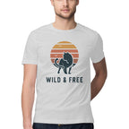 Men's Wild &amp; Free Design Printed T-Shirt