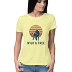 Women's Wild &amp; Free Graphics Printed T-Shirt
