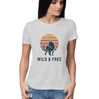 Women's Wild &amp; Free Graphics Printed T-Shirt