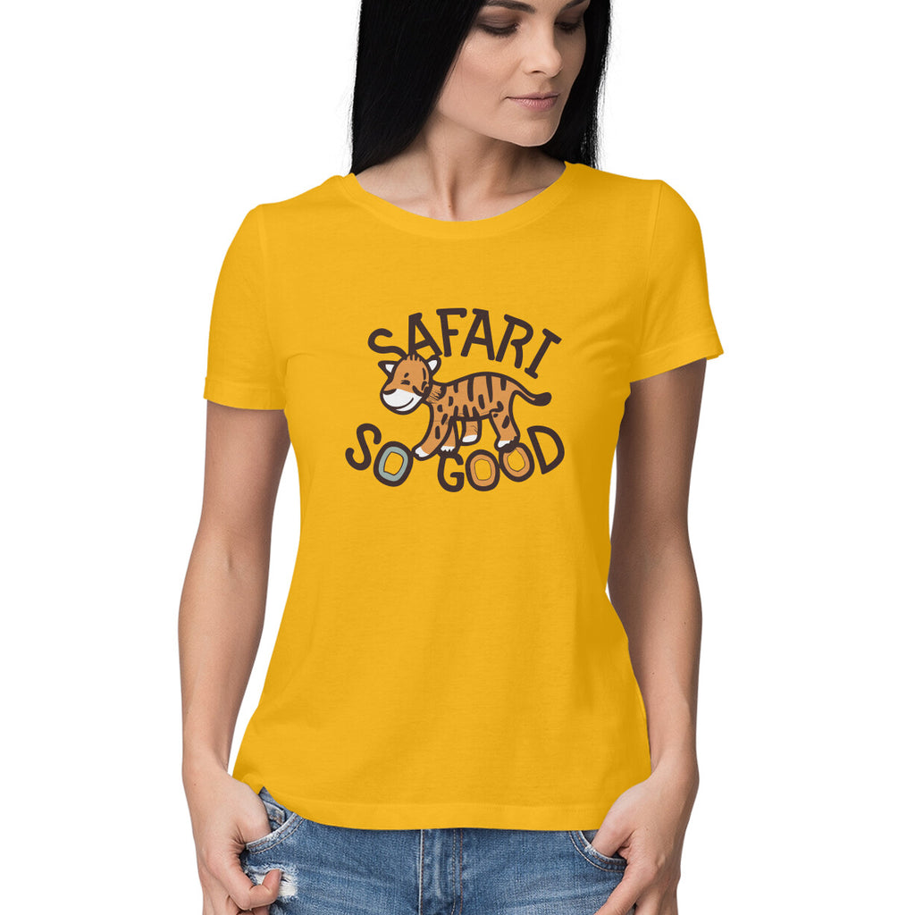 Women's Safari So Good Graphics Printed T-Shirt