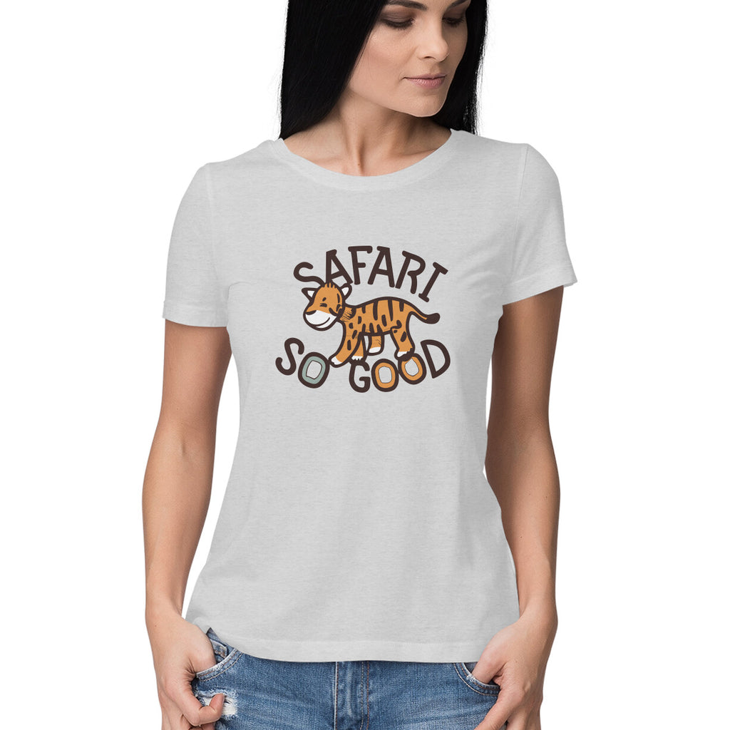 Women's Safari So Good Graphics Printed T-Shirt