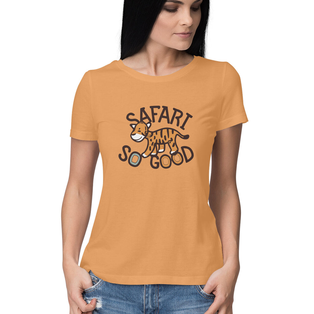 Women's Safari So Good Graphics Printed T-Shirt