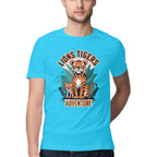 Men's Lions Tigers Adventure Design Printed T-Shirt
