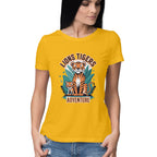 Women's Lions Tigers Adventure Graphics Printed T-Shirt