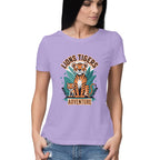 Women's Lions Tigers Adventure Graphics Printed T-Shirt