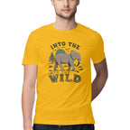 Men's Into The Wild Design Printed T-Shirt