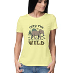 Women's Into The Wild Graphics Printed T-Shirt