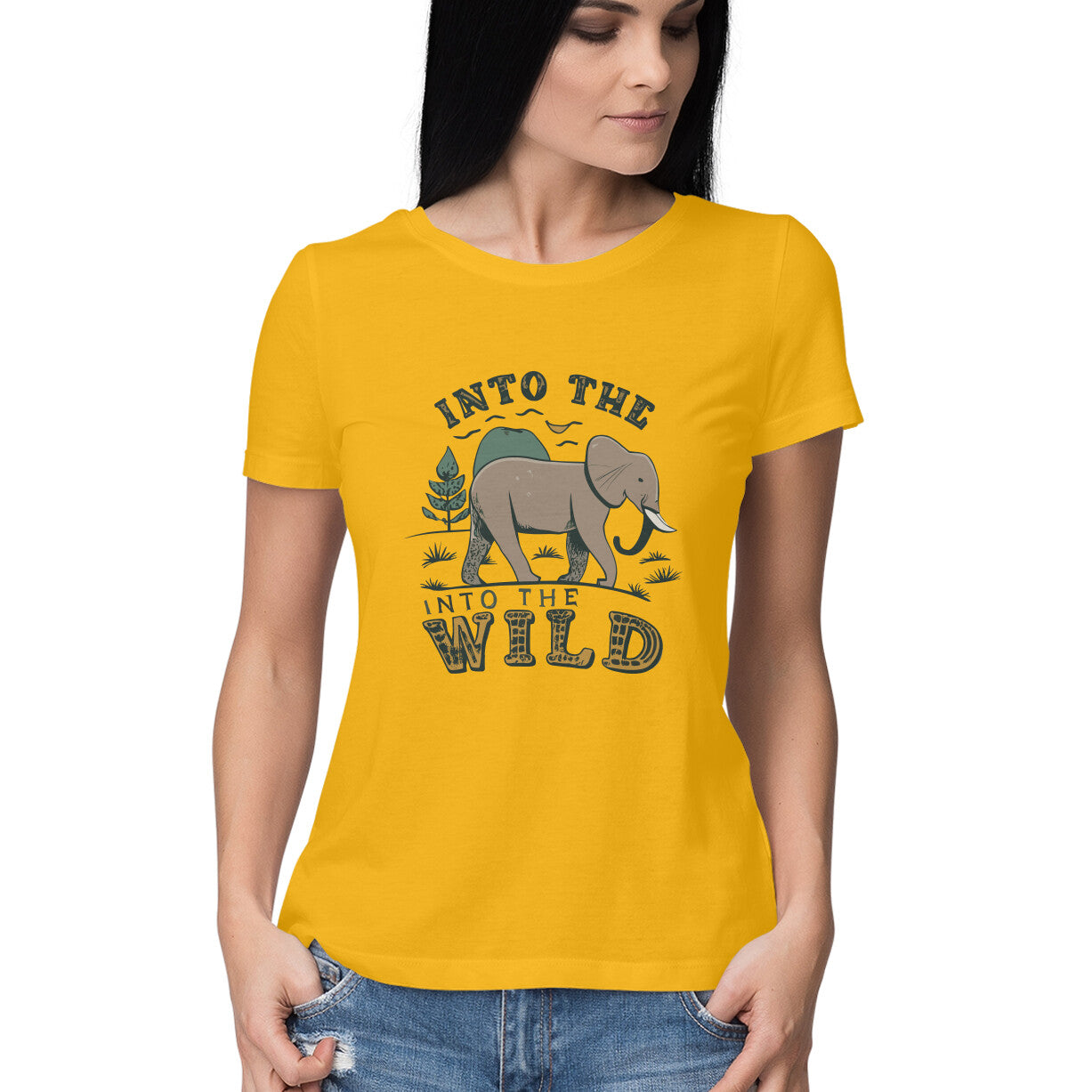Women's Into The Wild Graphics Printed T-Shirt Secondary image