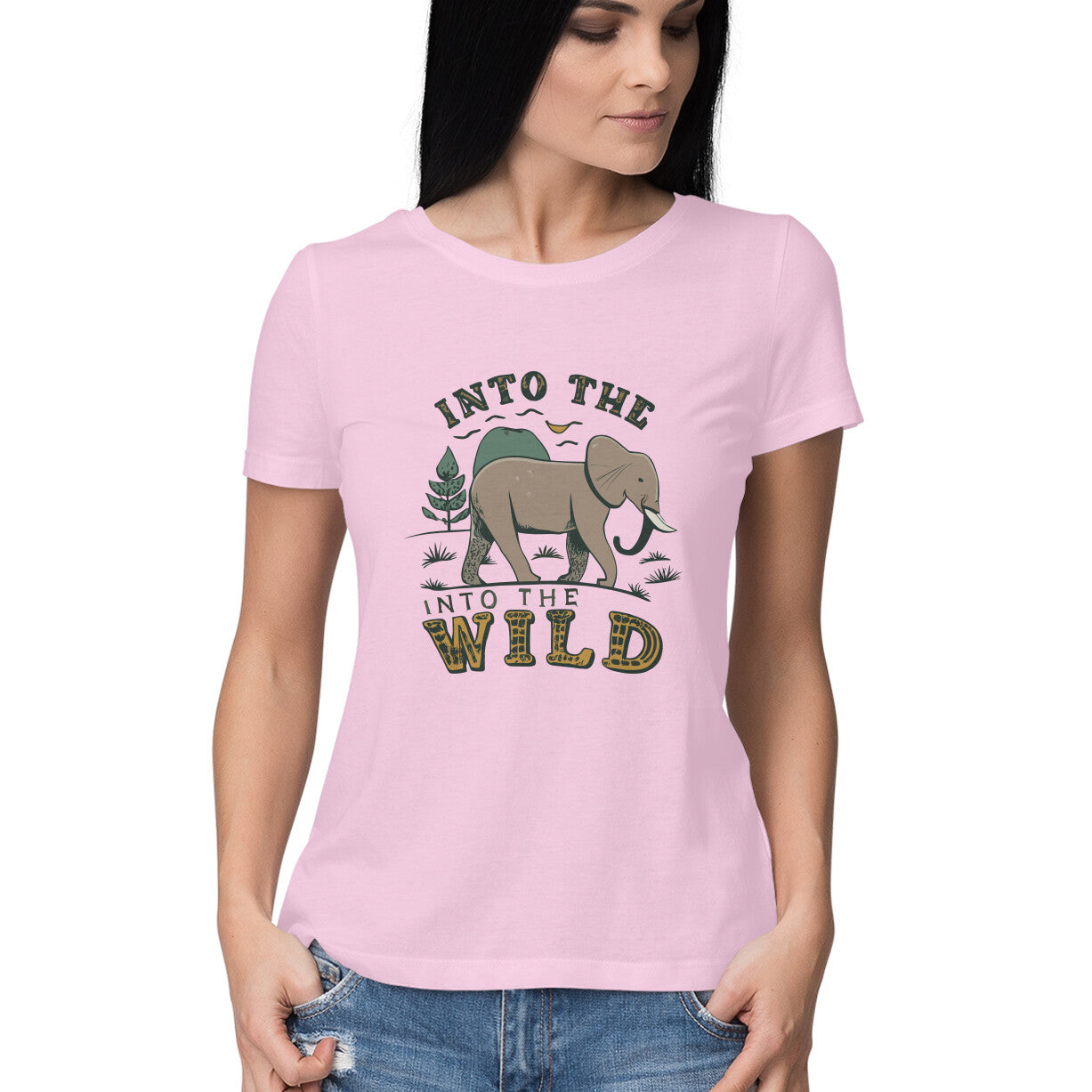 Women's Into The Wild Graphics Printed T-Shirt