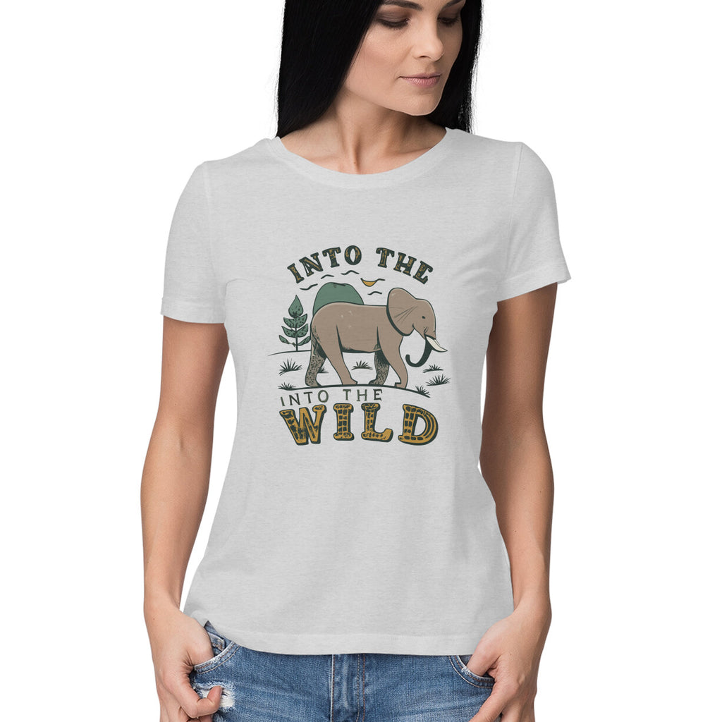 Women's Into The Wild Graphics Printed T-Shirt