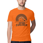Men's Safari Explorer Design Printed T-Shirt