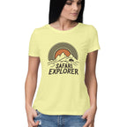 Women's Safari Explorer Graphics Printed T-Shirt