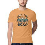 Men's Into The Wild Design Printed T-Shirt