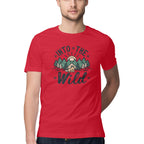 Men's Into The Wild Design Printed T-Shirt
