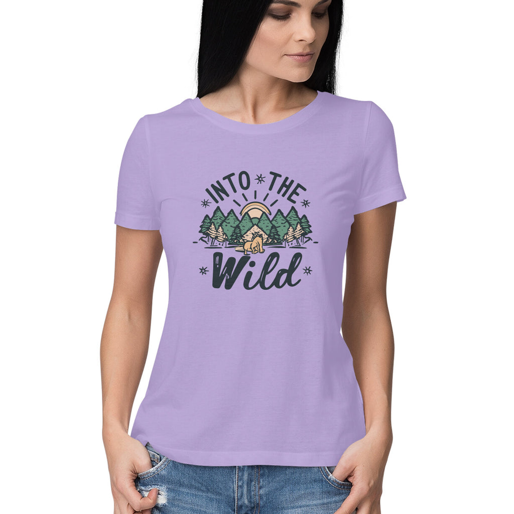 Women's Into The Wild Graphics Printed T-Shirt